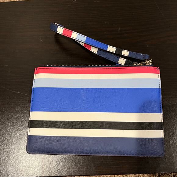 Kate Spade Wristlet Handbag WLRU2918 Laurel Way Print Blue - Picture 5 of 5